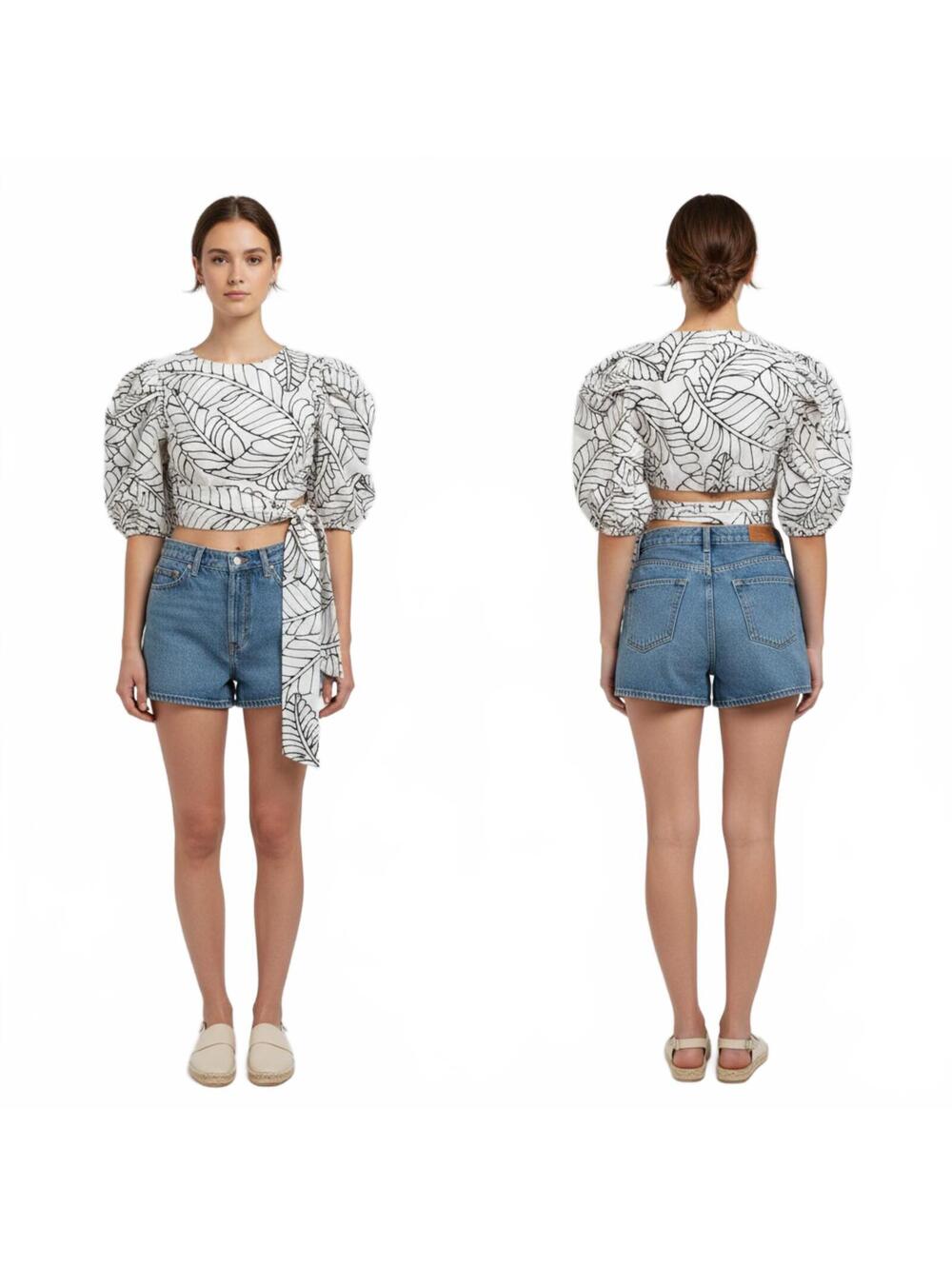 Noel Flutter One Sleeve Tops
